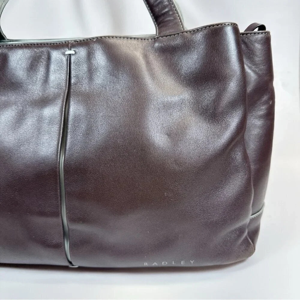 RADLEY London Womens Leather Shoulder Satchel Brown Bag
